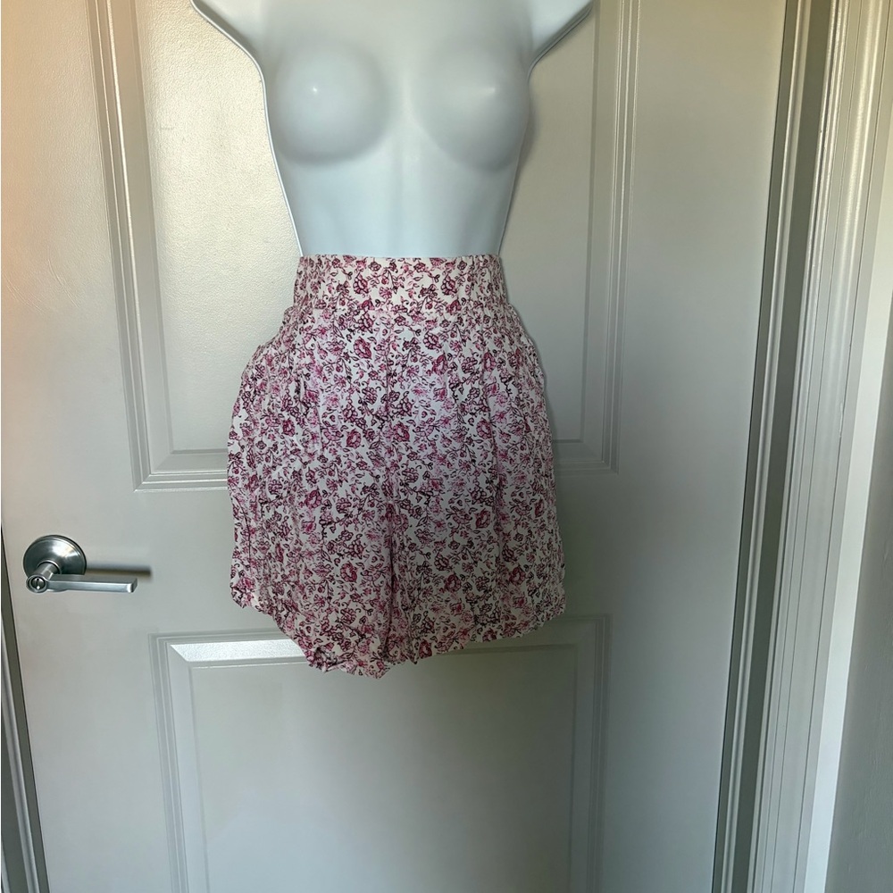Torrid Pink Floral High Waist Women's Shorts